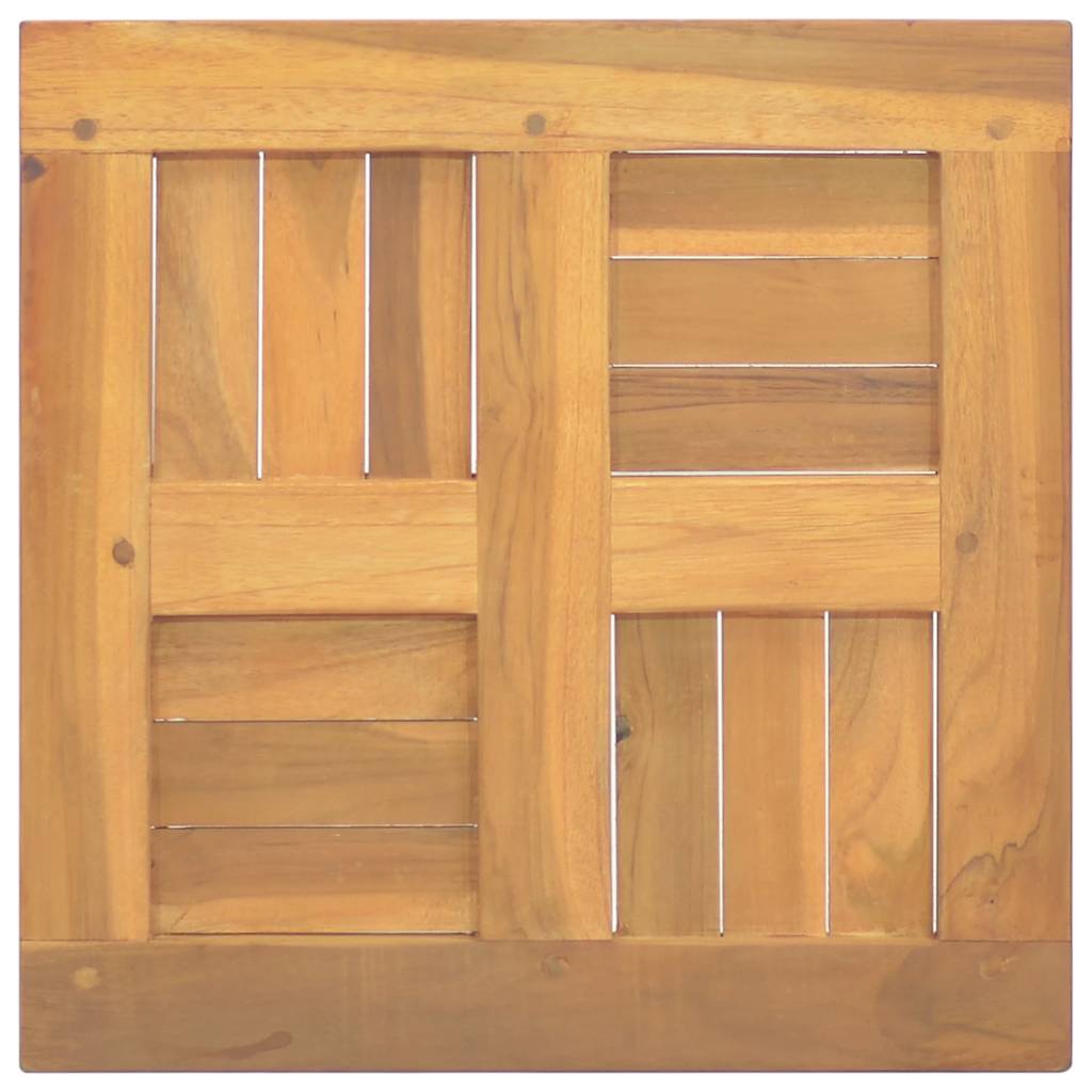 Četvrtasta stolna ploča 40 x 40 x 2,5 cm od masivne tikovine