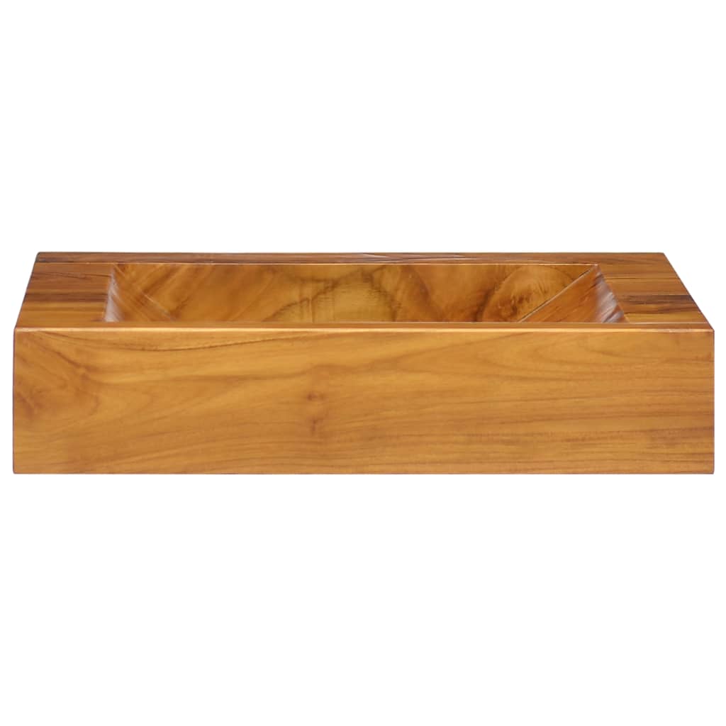 Umivaonik od masivne tikovine 50 x 35 x 10 cm