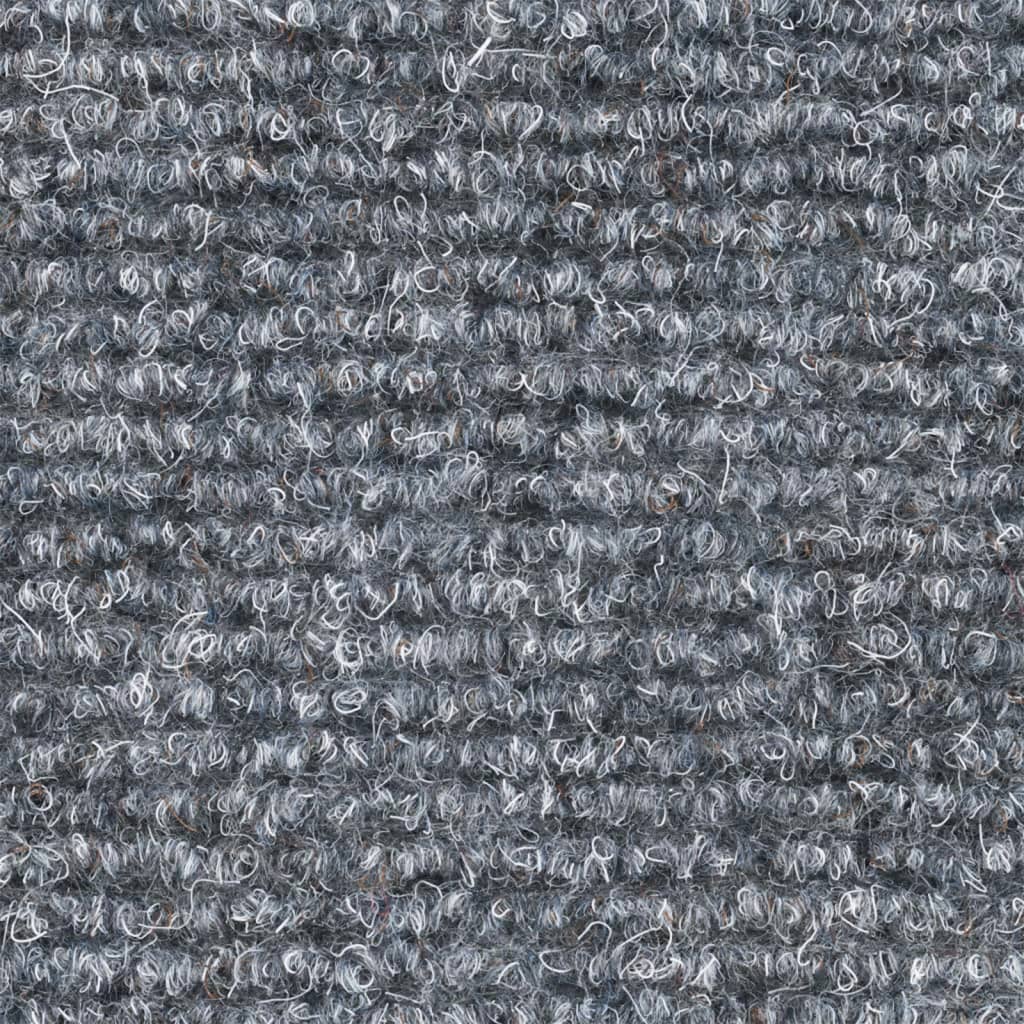 Prostirke za stepenice, samoljepljive, 10 kom, 65x21x4 cm, svijetlo sive, poluokrugle, velike