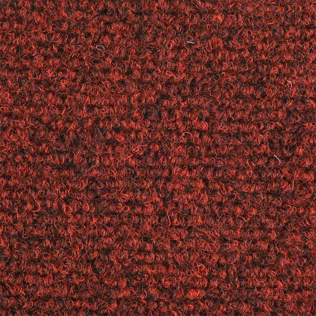 Prostirke za stepenice, samoljepljive, 5 kom, 65x21x4 cm, bordo crvene, poluokrugle, velike