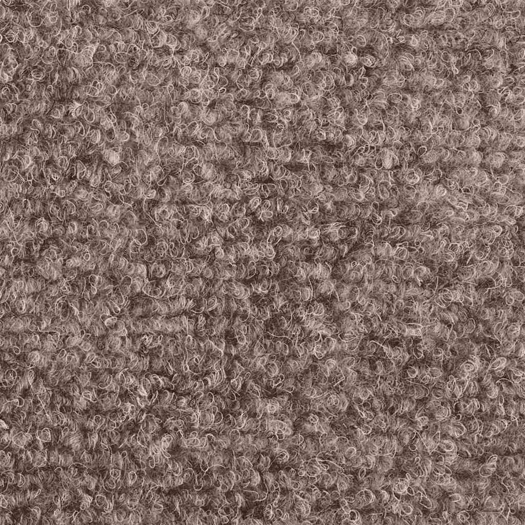 Prostirke za stepenice samoljepljive 10 kom 65x21x4 cm svijetlosmeđa pravokutni rub