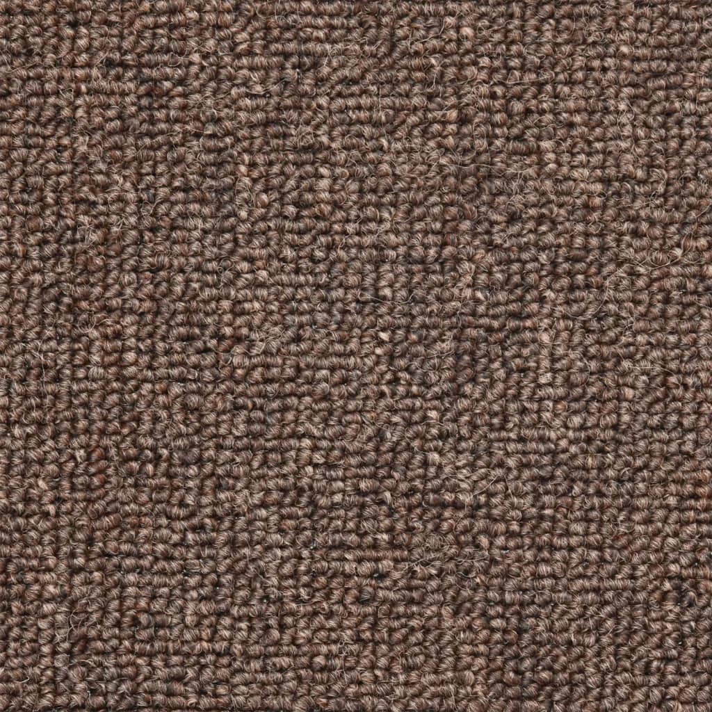 Prostirke za stepenice 10 kom 56x17x3 cm boje kave, poluokrugle