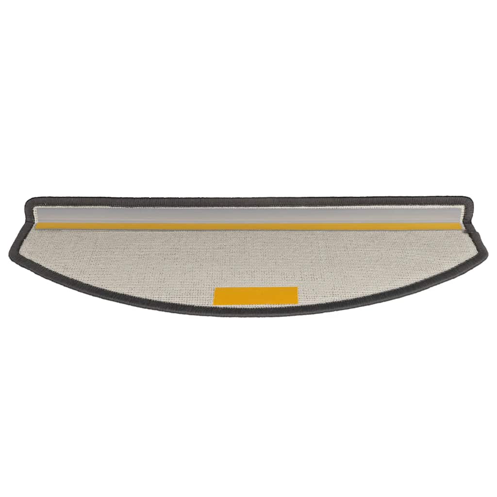 Prostirke za stepenice 10 kom 65x24x4 cm tamno sive poluokrugle velike
