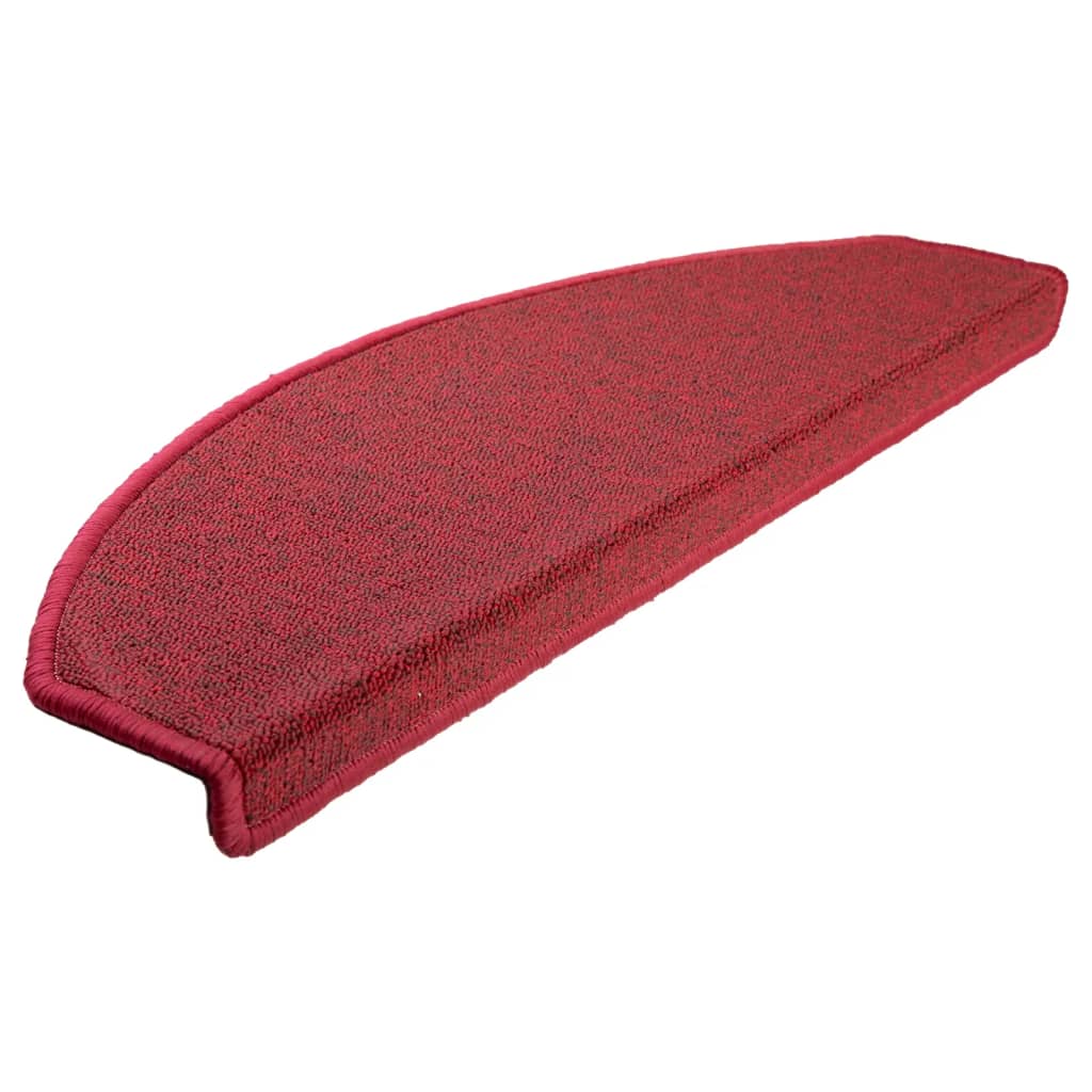 Prostirke za stepenice 10 kom 65x24x4 cm crvene poluokrugle velike