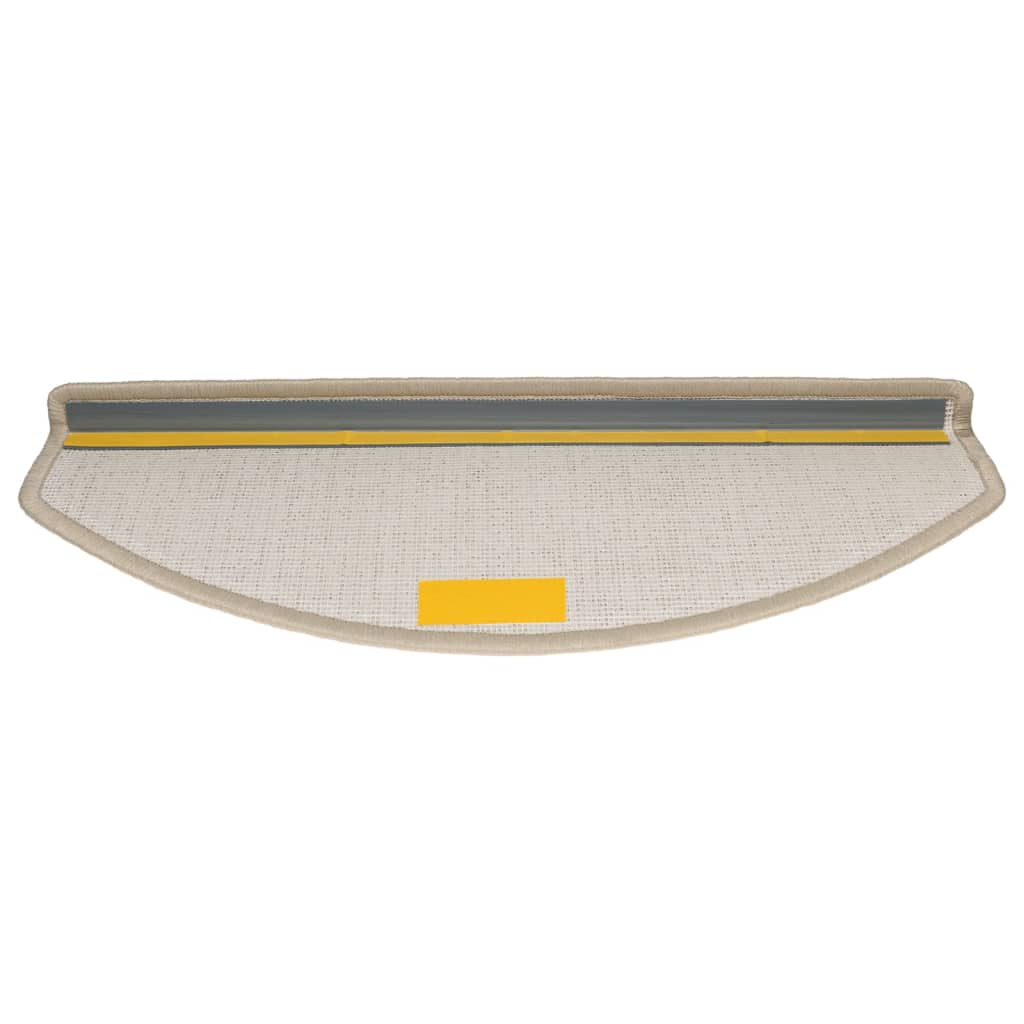 Prostirke za stepenice 10 kom 65x24x4 cm taupe poluokrugle velike