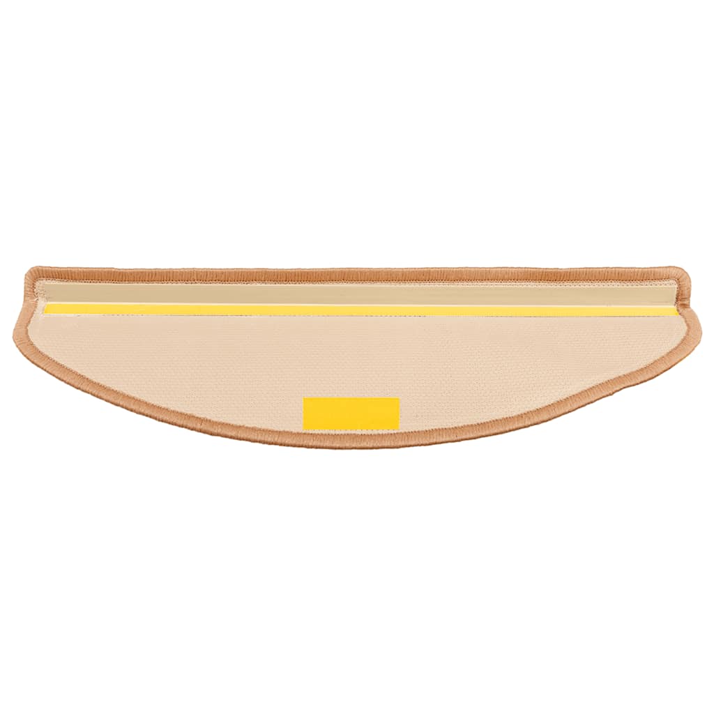 Otirači za stepenice samoljepljivi 10 kom 65x21x4 cm bež