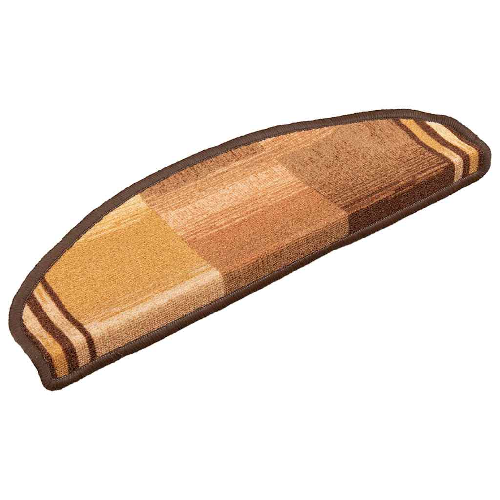 Otirači za stepenice samoljepljivi 5 kom 65x21x4 cm smeđi