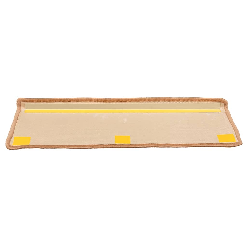 Otirači za stepenice samoljepljivi 5 kom 65x21x4 cm bež