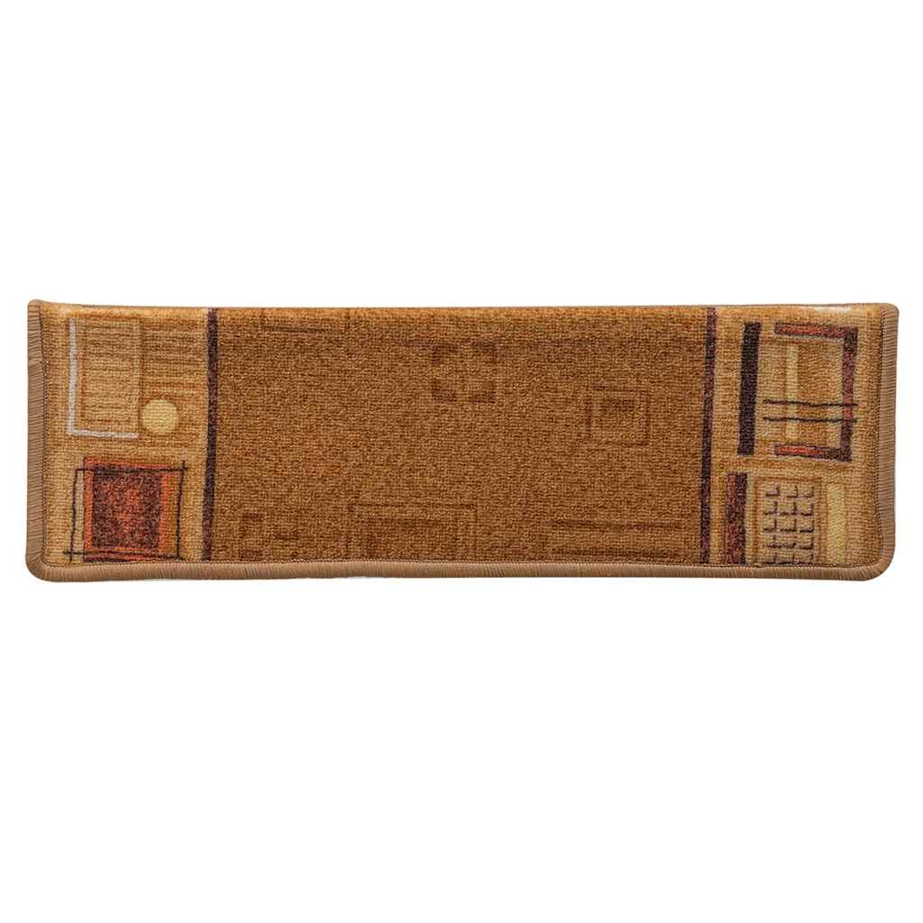 Otirači za stepenice samoljepljivi 5 kom 65x21x4 cm bež