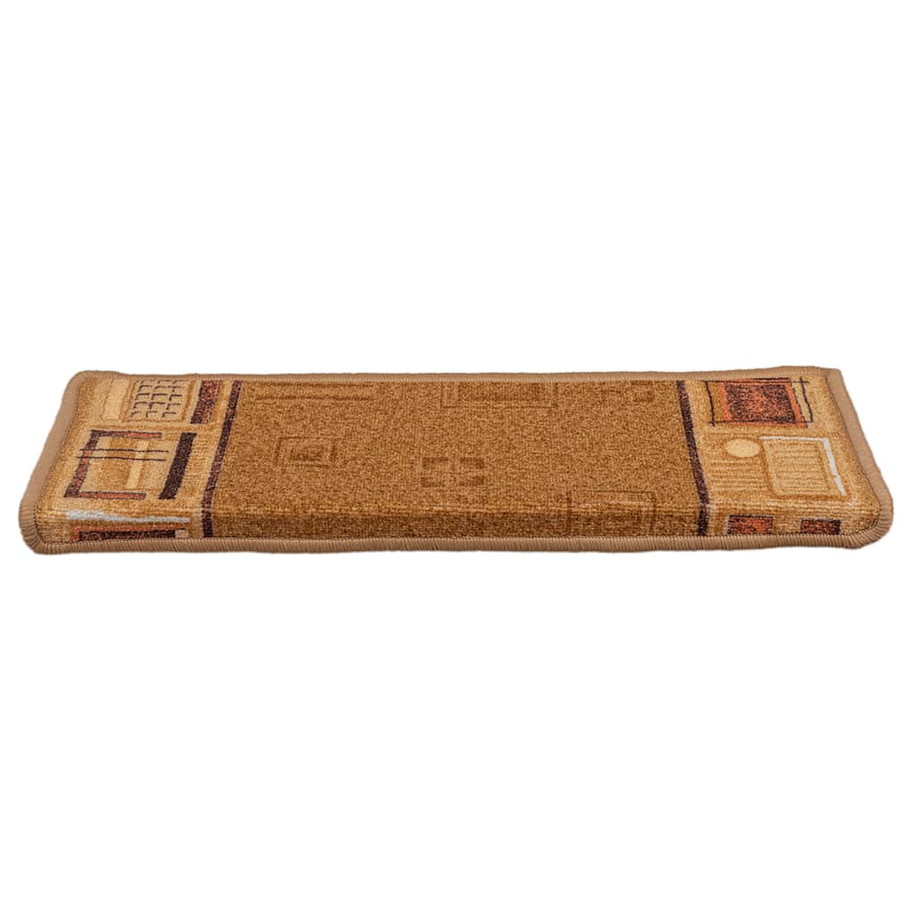 Otirači za stepenice samoljepljivi 10 kom 65x21x4 cm bež