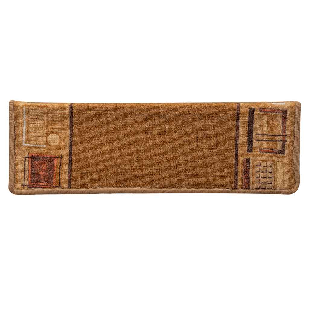 Otirači za stepenice samoljepljivi 10 kom 65x21x4 cm bež