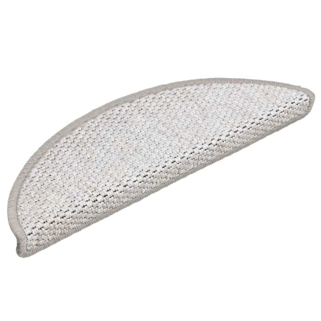 Samoljepljivi otirači za stube 15 kom 56x17x3 cm boja platine
