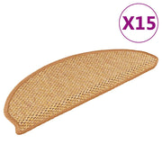 Samoljepljivi otirači za stube 15 kom 65x21x4 cm boja sisala
