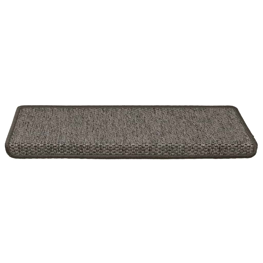 Samoljepljivi otirači za stepenice 15 kom 65x21x4 cm sivi/bež