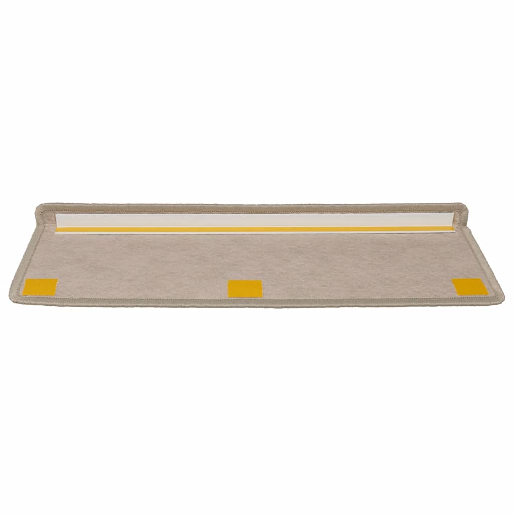 Samoljepljivi otirači za stepenice 15 kom 65x21x4 cm tamnobež