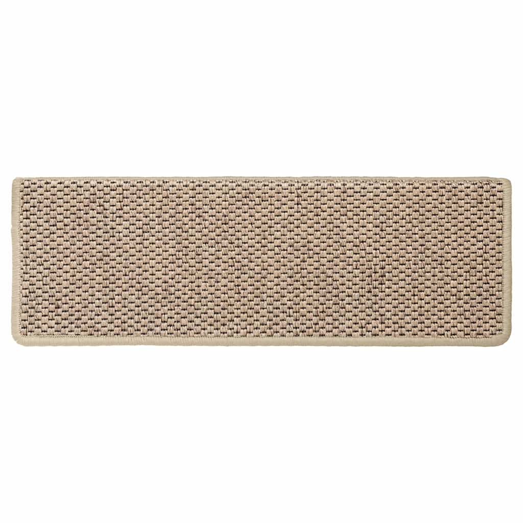 Samoljepljivi otirači za stepenice 15kom 65x21x4cm boja pijeska