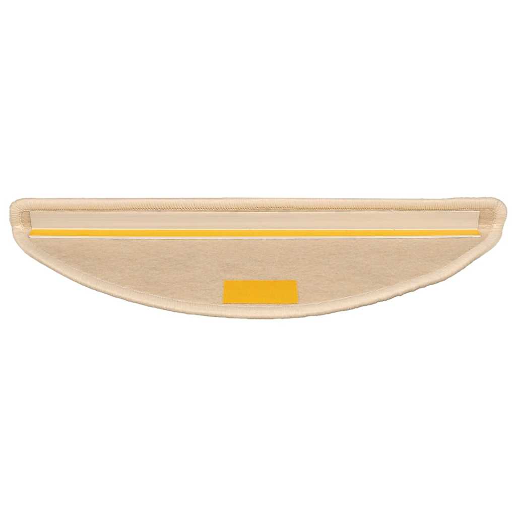 Prostirke za stepenice 15 kom 56x17x3 cm srebrne poluokrugle