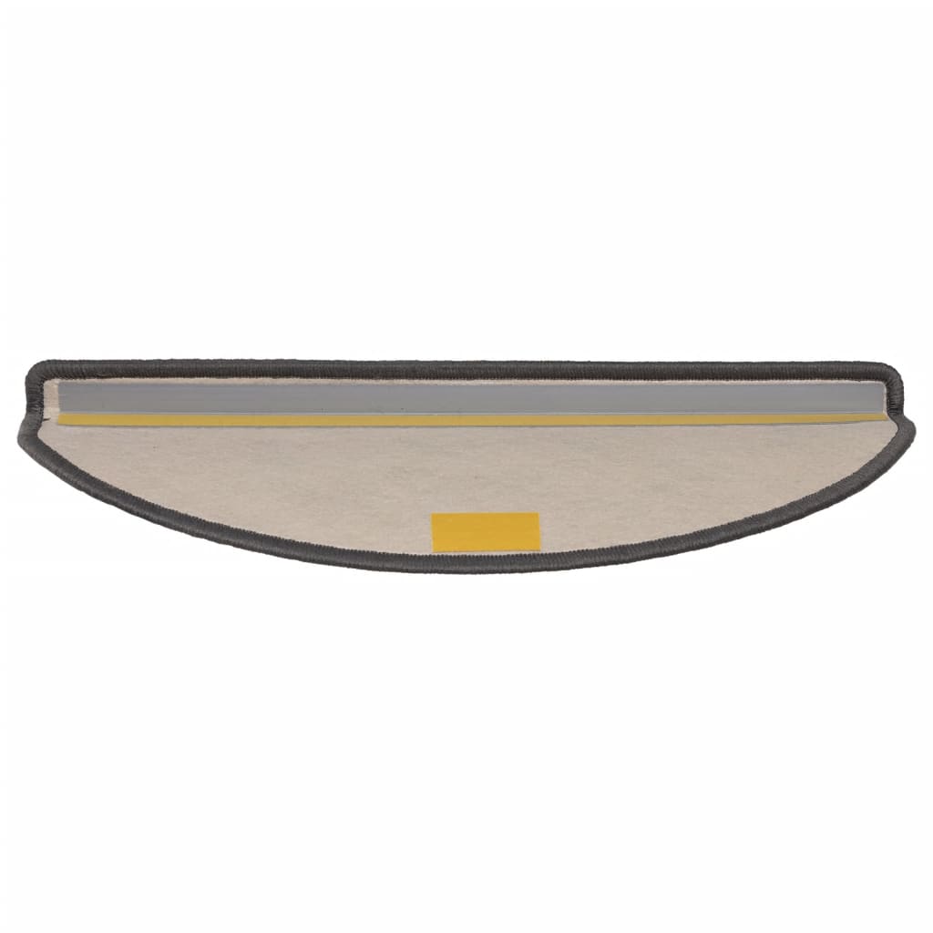 Prostirke za stepenice 15 kom 65x21x4 cm bež i sive poluokrugle velike