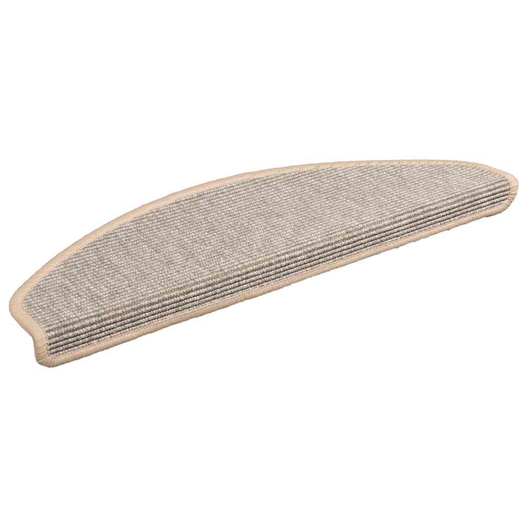 Prostirke za stepenice 15 kom 65x21x4 cm srebrne poluokrugle velike