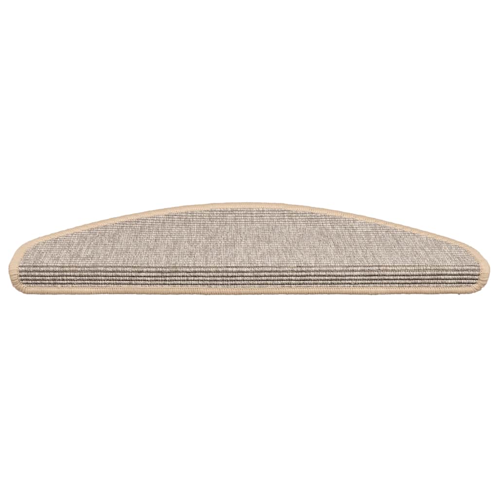 Prostirke za stepenice 15 kom 65x21x4 cm srebrne poluokrugle velike