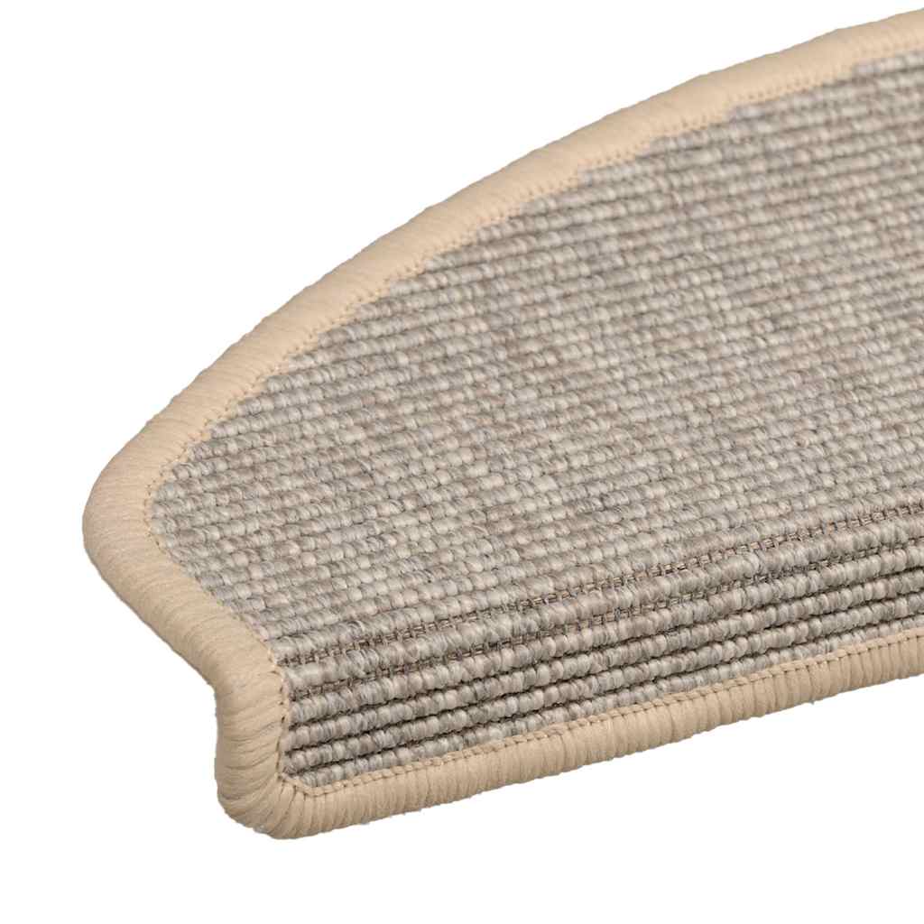 Prostirke za stepenice 15 kom 65x21x4 cm srebrne poluokrugle velike