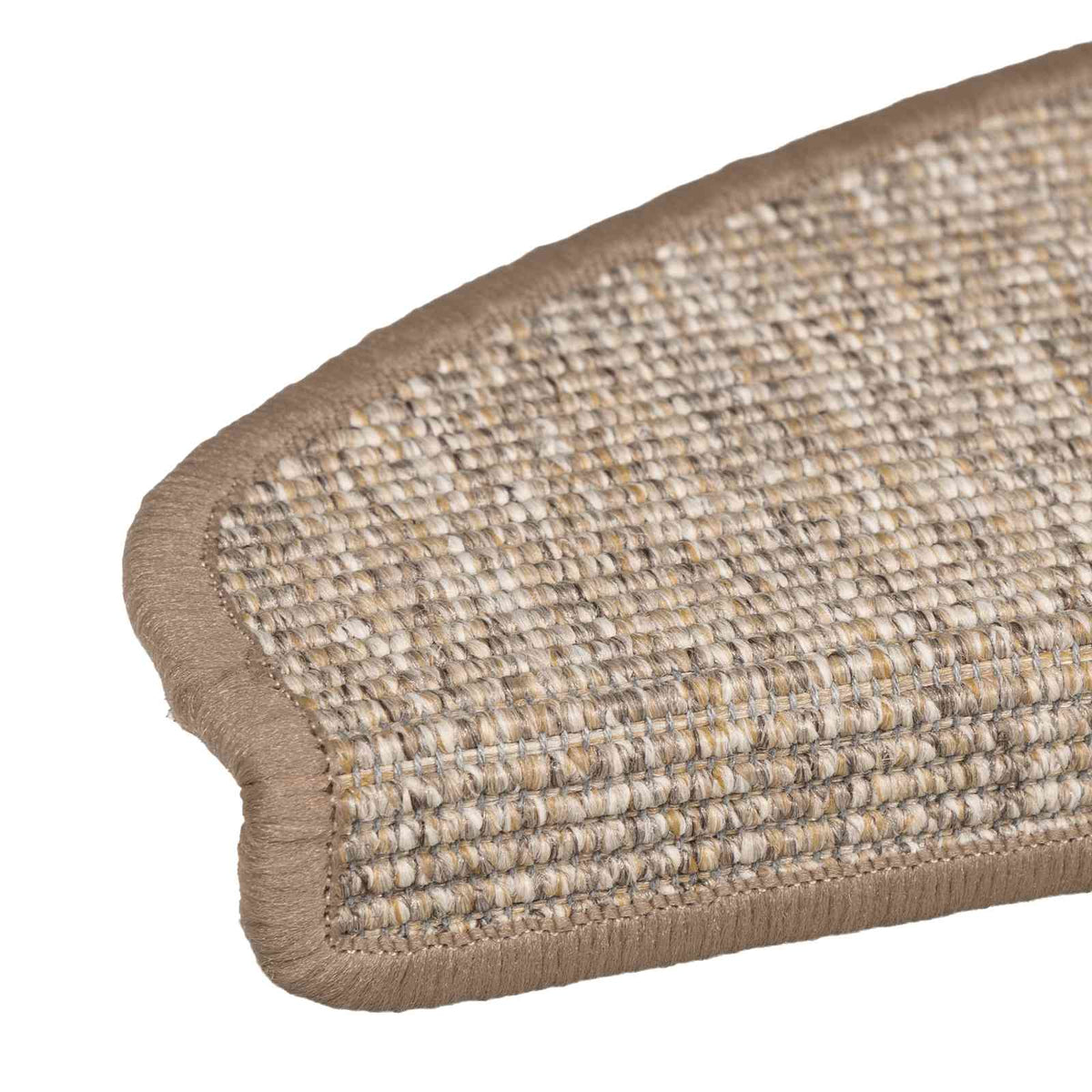 Prostirke za stepenice 15 kom 65x21x4 cm svijetlosmeđe poluokrugle velike