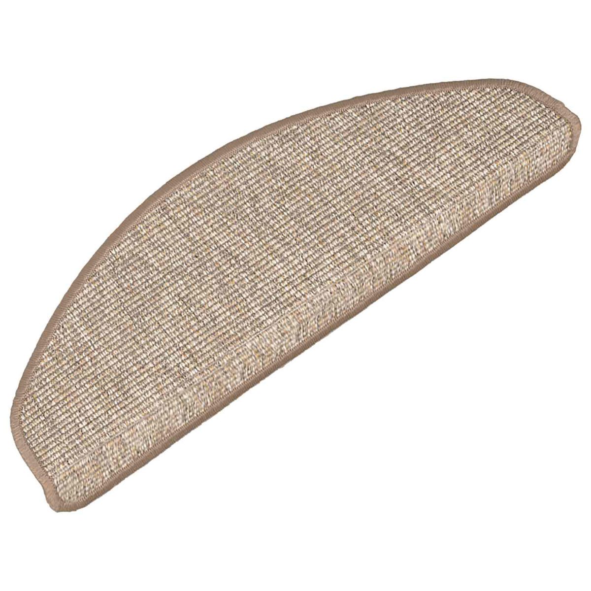 Prostirke za stepenice 15 kom 65x21x4 cm svijetlosmeđe poluokrugle velike