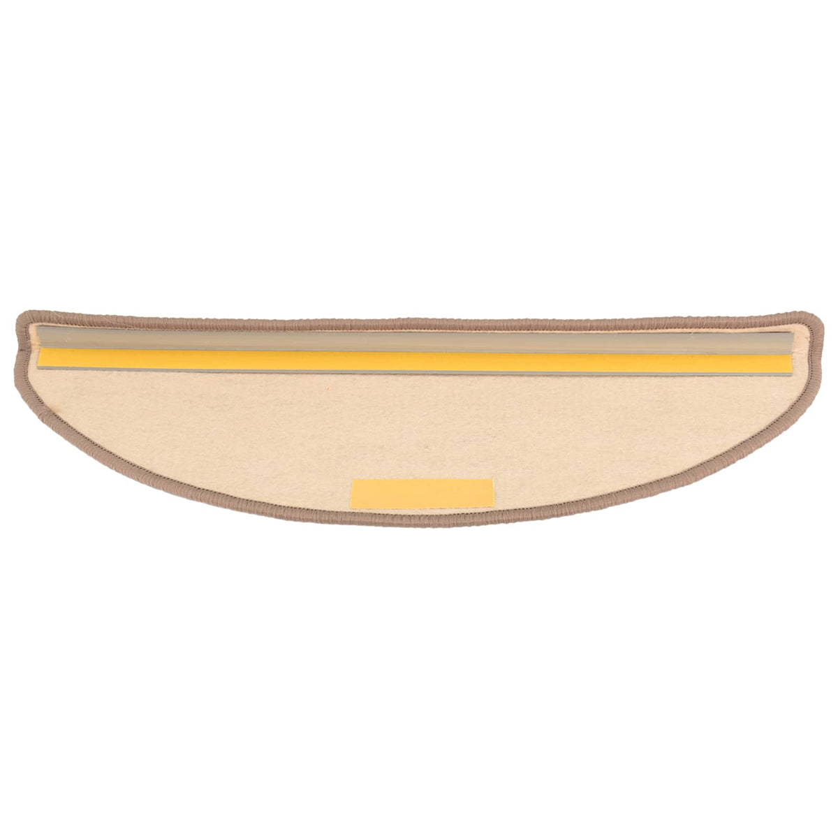 Prostirke za stepenice 15 kom 65x21x4 cm svijetlosmeđe poluokrugle velike