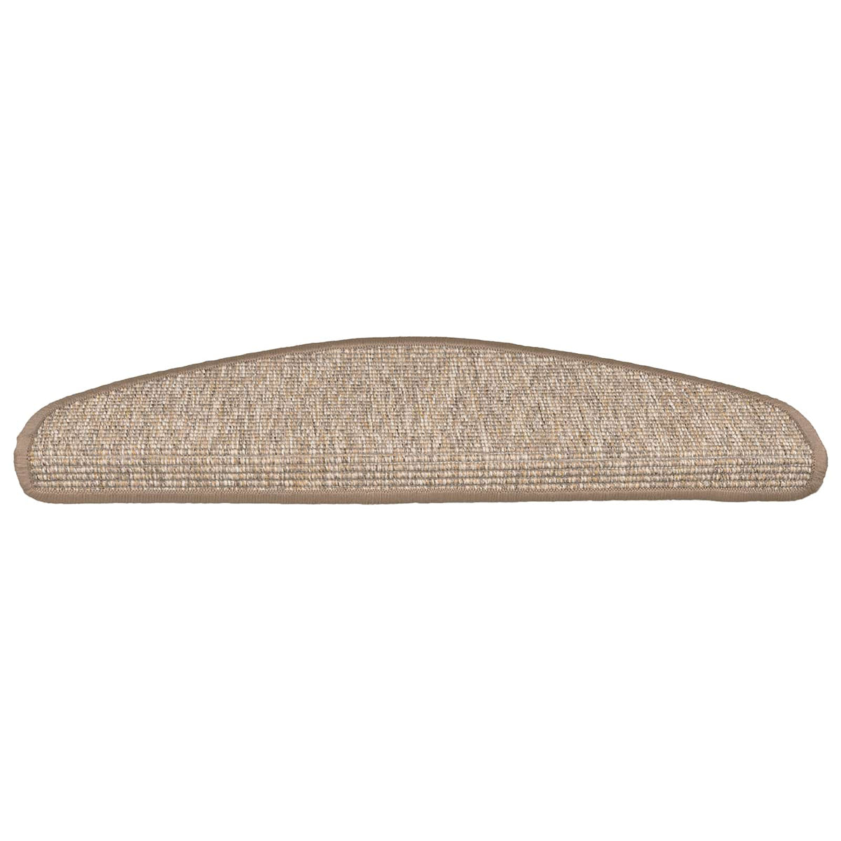 Prostirke za stepenice 15 kom 65x21x4 cm svijetlosmeđe poluokrugle velike