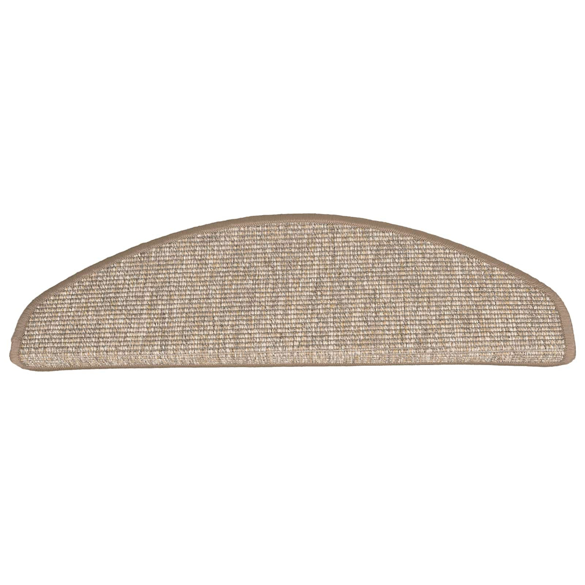 Prostirke za stepenice 15 kom 65x21x4 cm svijetlosmeđe poluokrugle velike