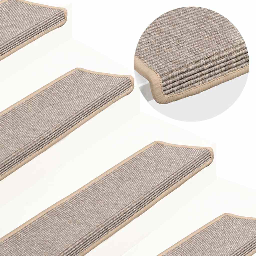 Prostirke za stepenice 15 kom 65x21x4 cm srebrne pravokutne rubove