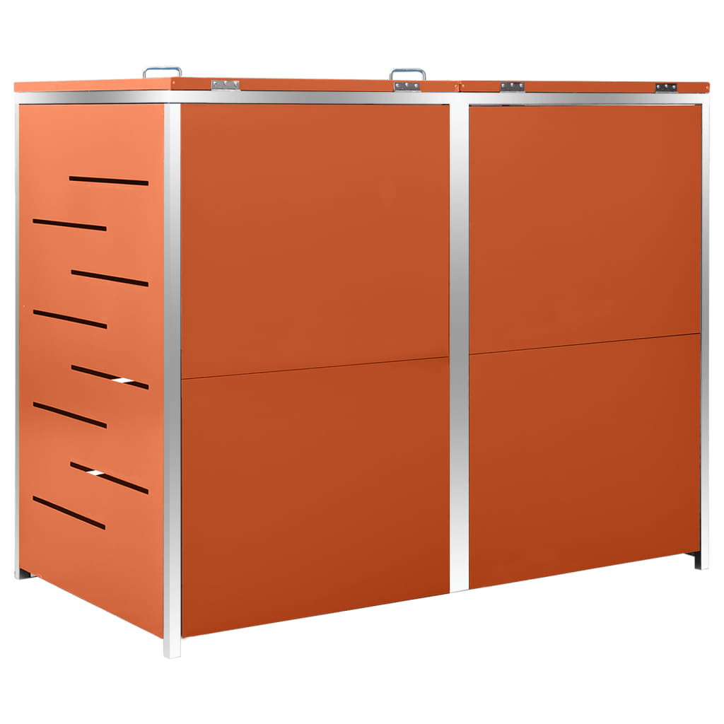 Spremište za dvije kante za smeće 138 x 77,5 x 112,5 cm čelično