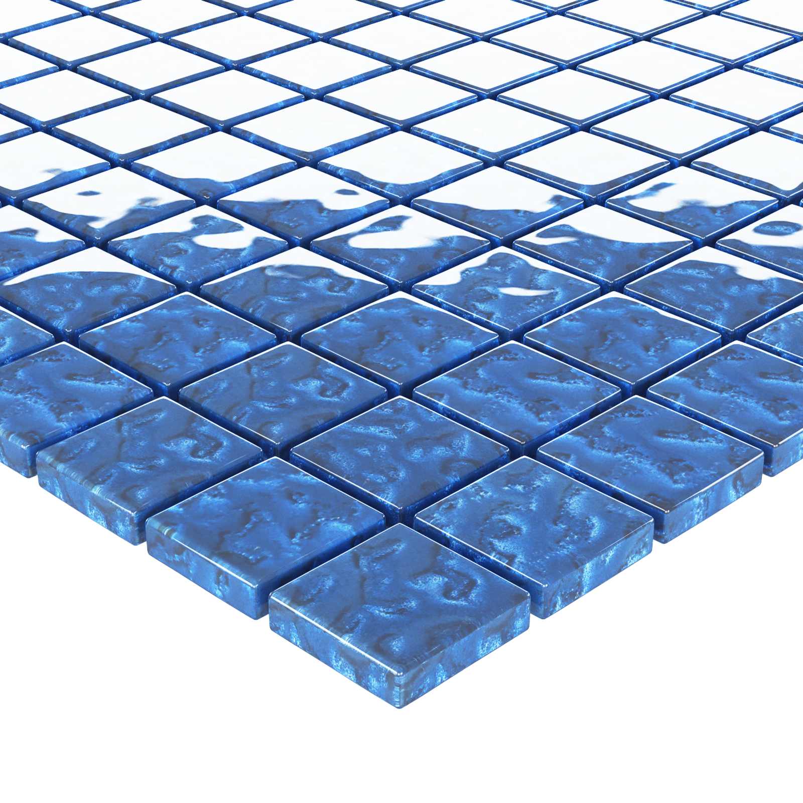 Mosaic keramika 11 pcs Plava 50 x 50 cm Stakl