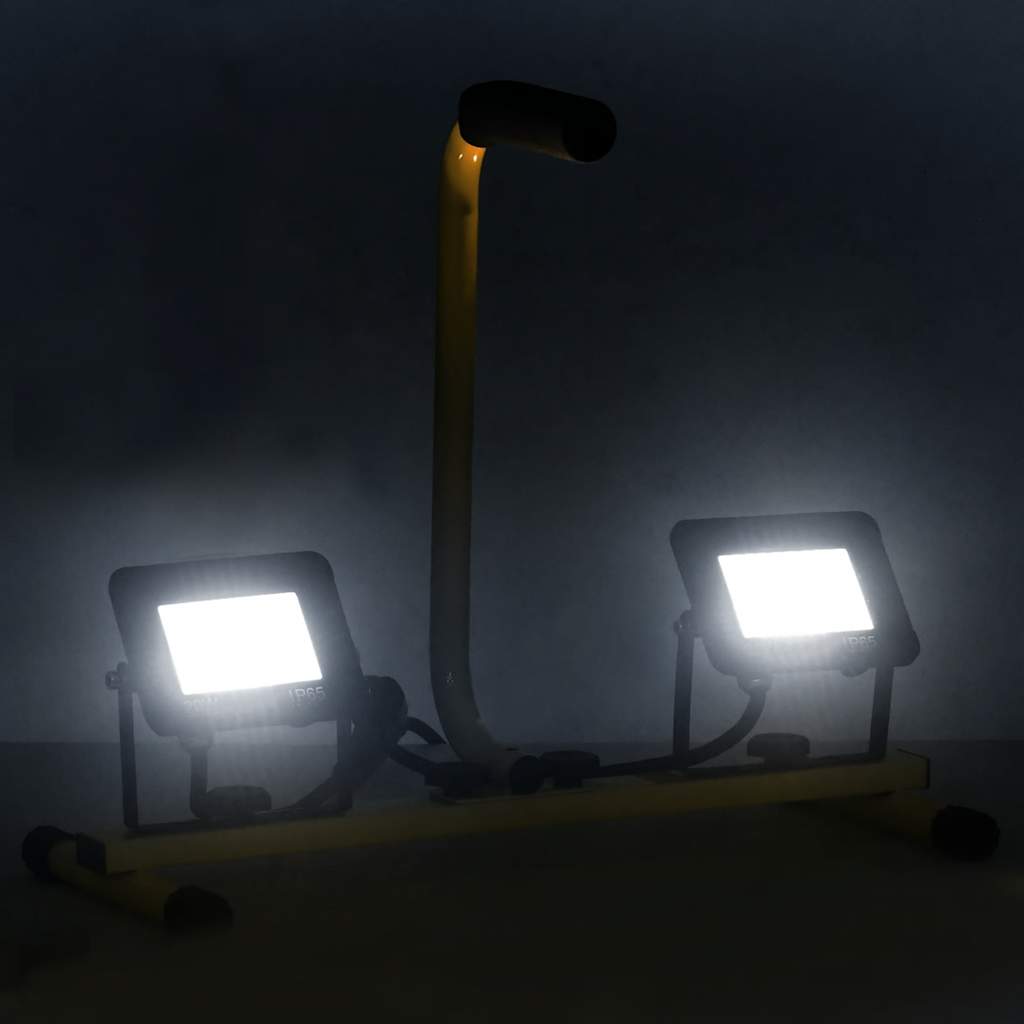 LED reflektor s ručkom 2 x 20 W hladni bijeli