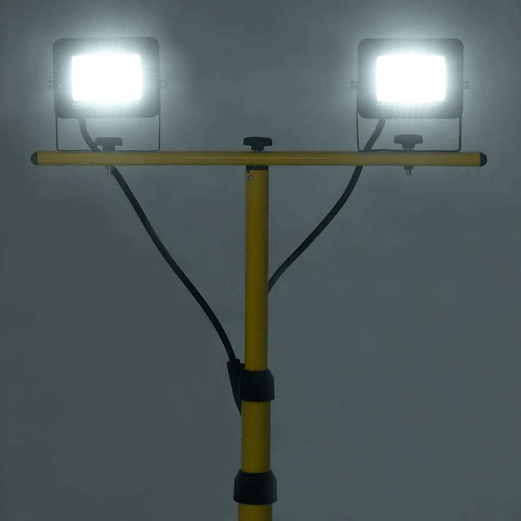 LED reflektor sa stativom 2 x 20 W hladni bijeli