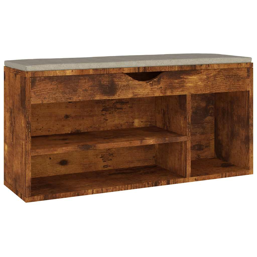 Klupa za cipele s jastukom 104x30x49 cm konstruirano drvo