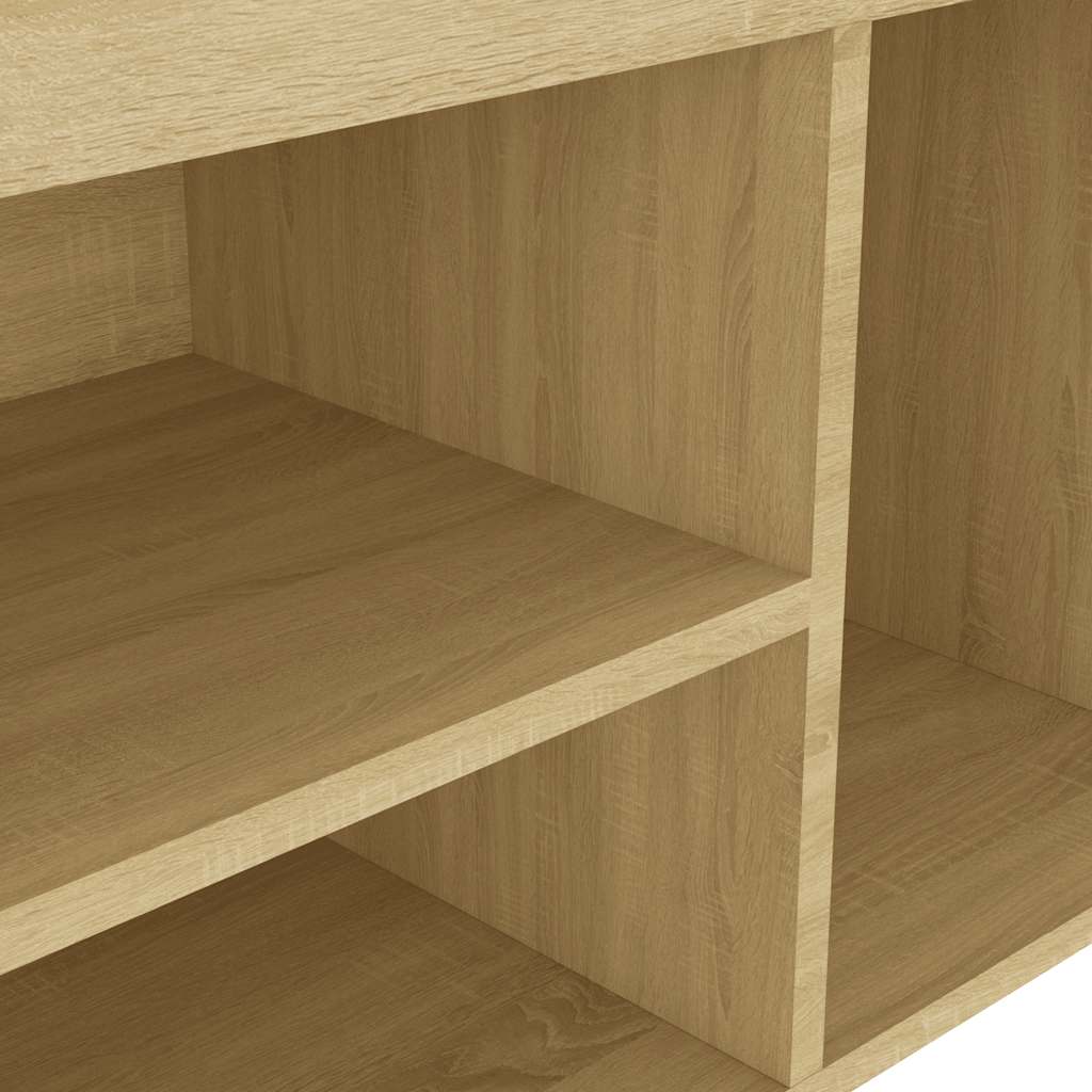 Klupa za cipele s jastukom boja hrasta 80 x 30 x 47 cm drvena