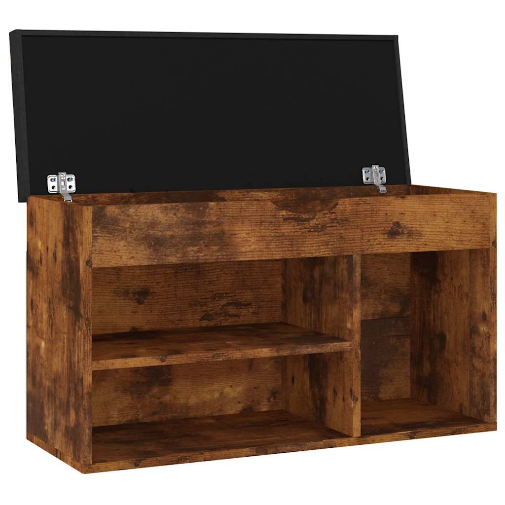 Klupa za cipele s jastukom boja hrasta 80 x 30 x 47 cm drvena