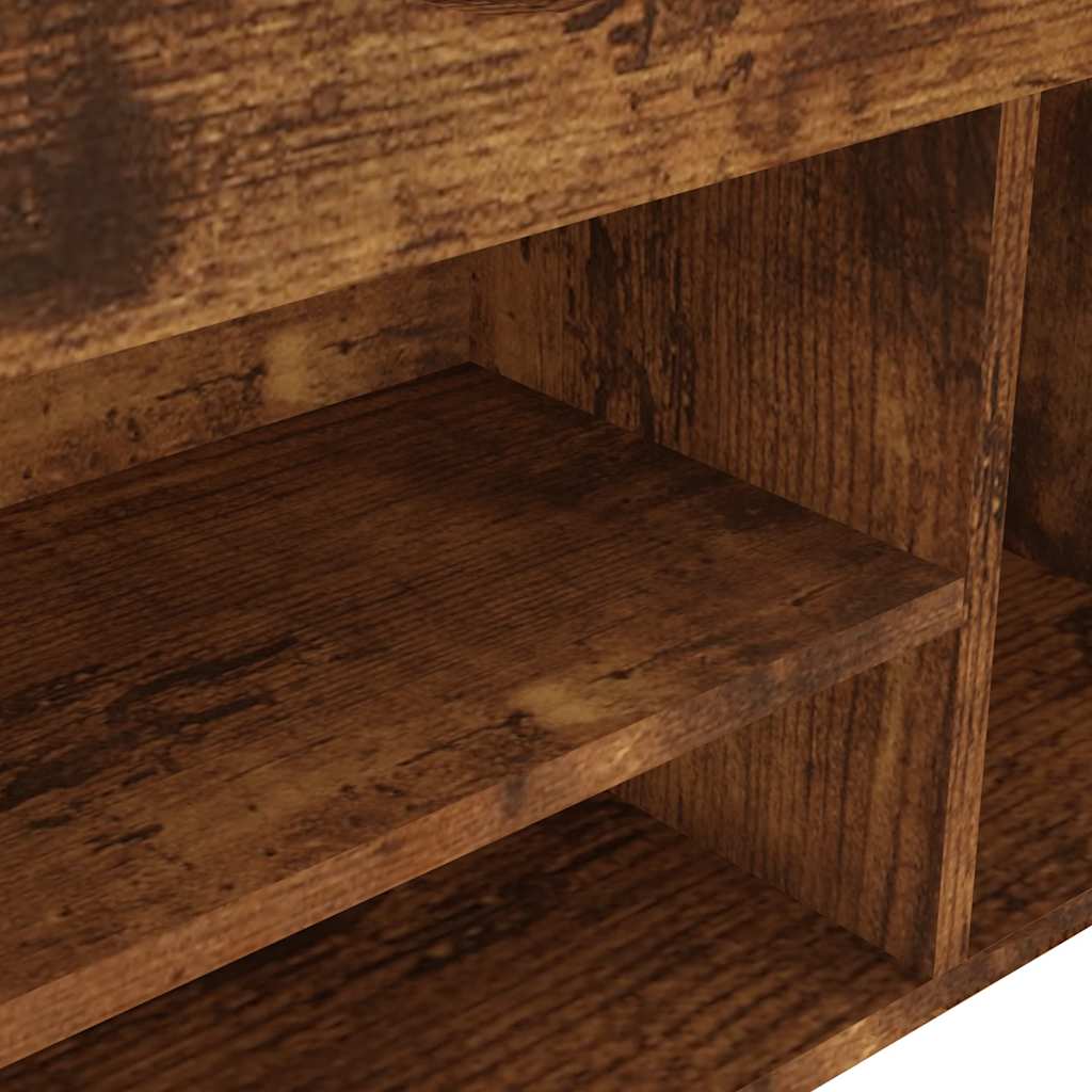 Klupa za cipele s jastukom boja hrasta 80 x 30 x 47 cm drvena