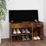 Klupa za cipele s jastukom boja hrasta 80 x 30 x 47 cm drvena