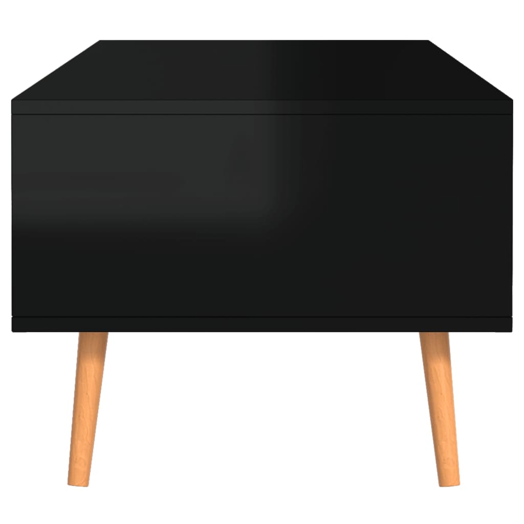 Stolić za kavu sjajni crni 100 x 49,5 x 43 cm konstruirano drvo