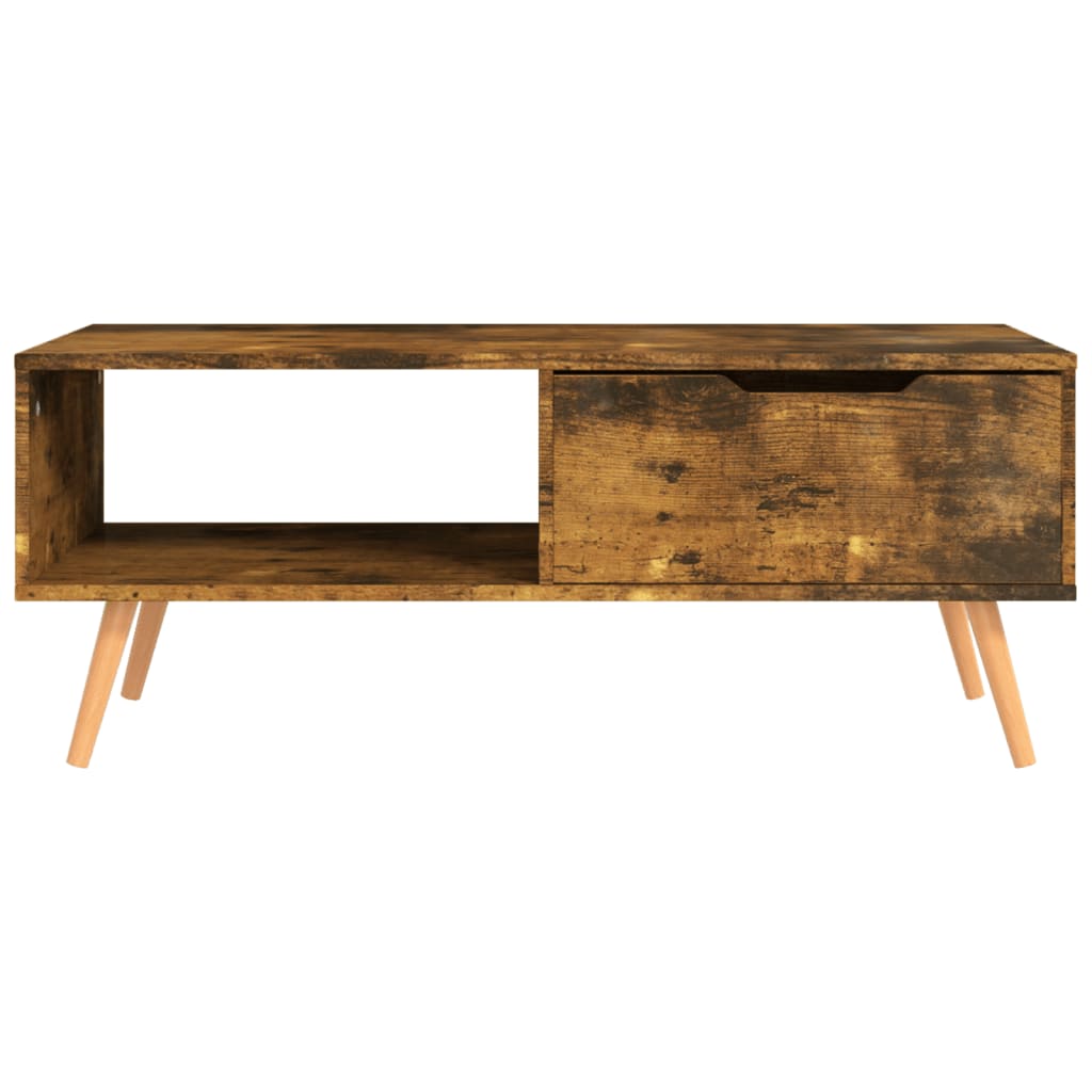 Stolić za kavu boja hrasta 100 x 49,5 x 43 cm konstruirano drvo