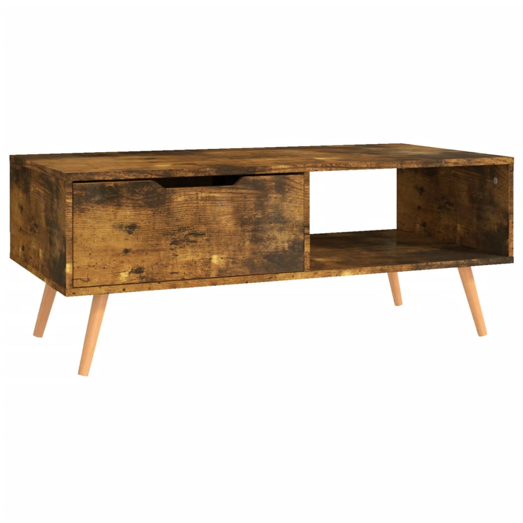 Stolić za kavu boja hrasta 100 x 49,5 x 43 cm konstruirano drvo