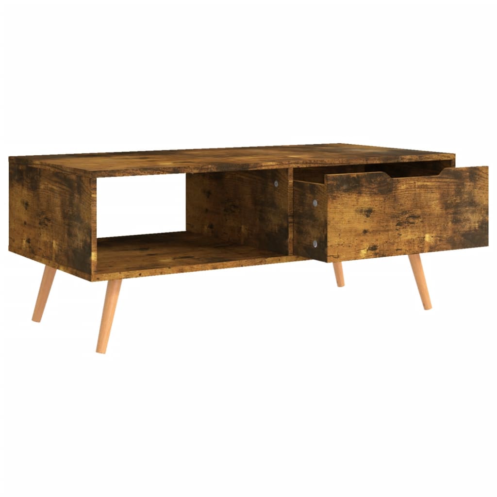 Stolić za kavu boja hrasta 100 x 49,5 x 43 cm konstruirano drvo
