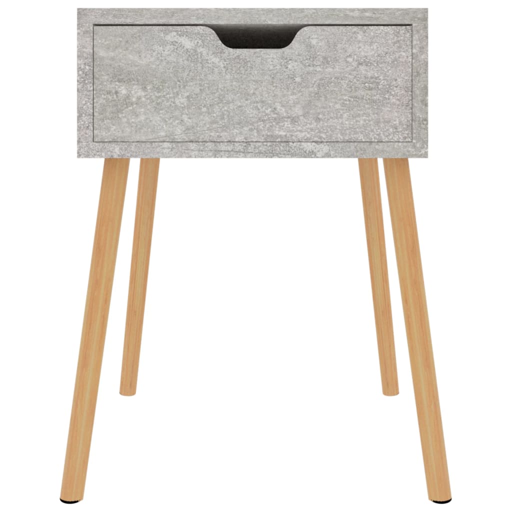 Noćni ormarići 2 kom boja betona 40x40x56 cm konstruirano drvo