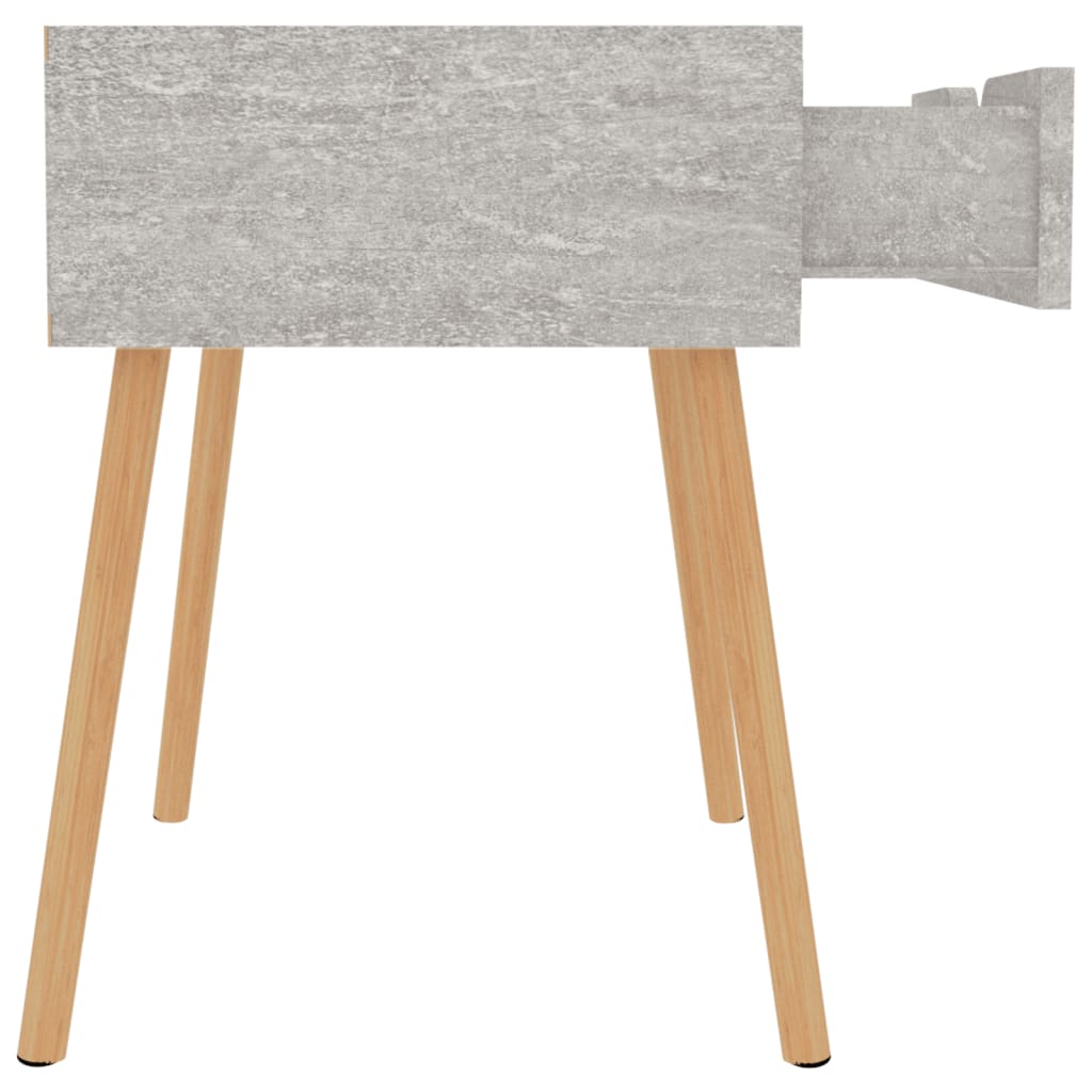 Noćni ormarići 2 kom boja betona 40x40x56 cm konstruirano drvo