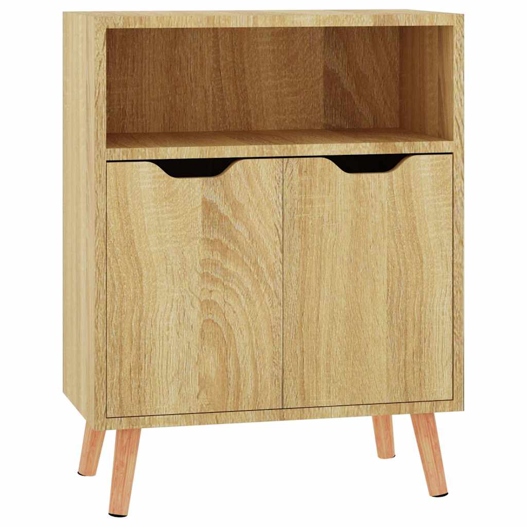 Komoda visoki sjaj crna 60 x 30 x 72 cm od konstruiranog drva
