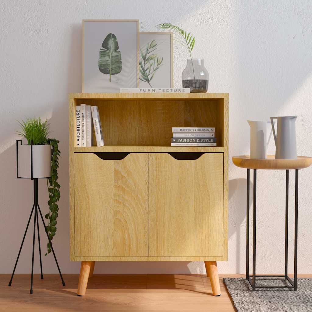 Komoda visoki sjaj crna 60 x 30 x 72 cm od konstruiranog drva