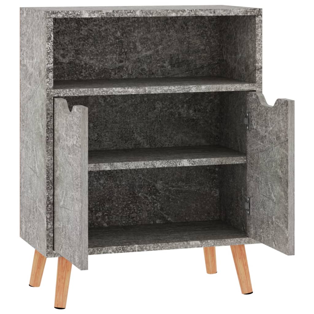 Komoda siva boja betona 60 x 30 x 72 cm od konstruiranog drva
