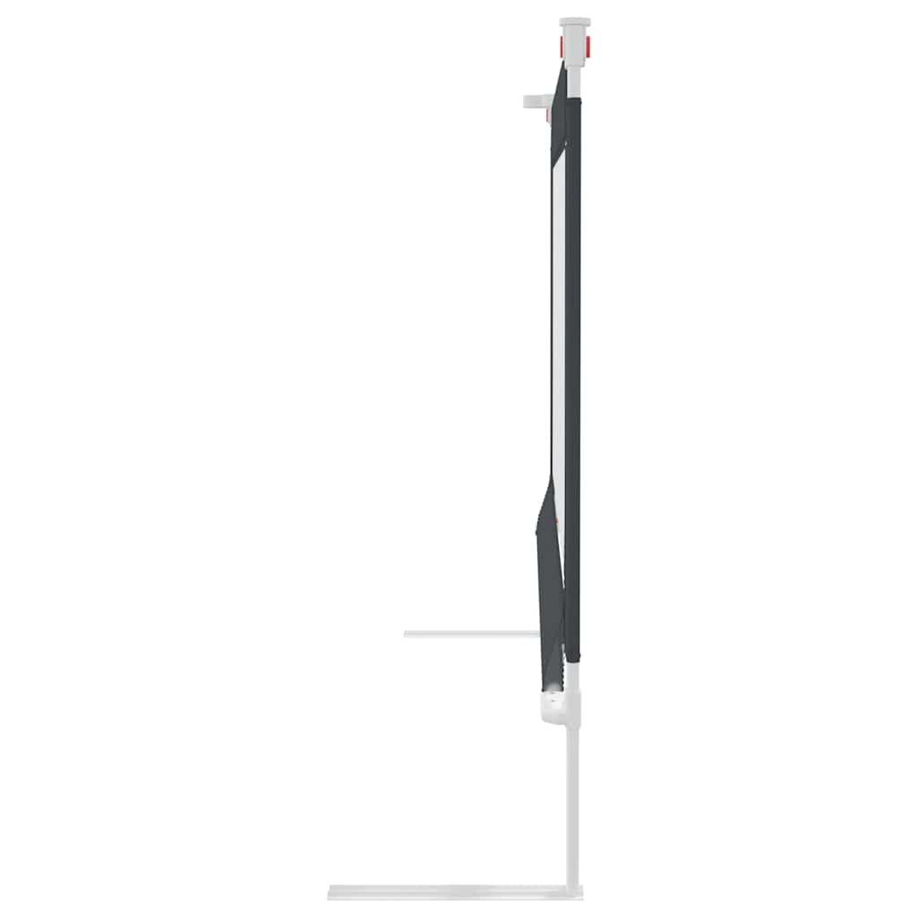 Sigurnosna ograda za dječji krevet tamnosiva 100x25 cm tkanina